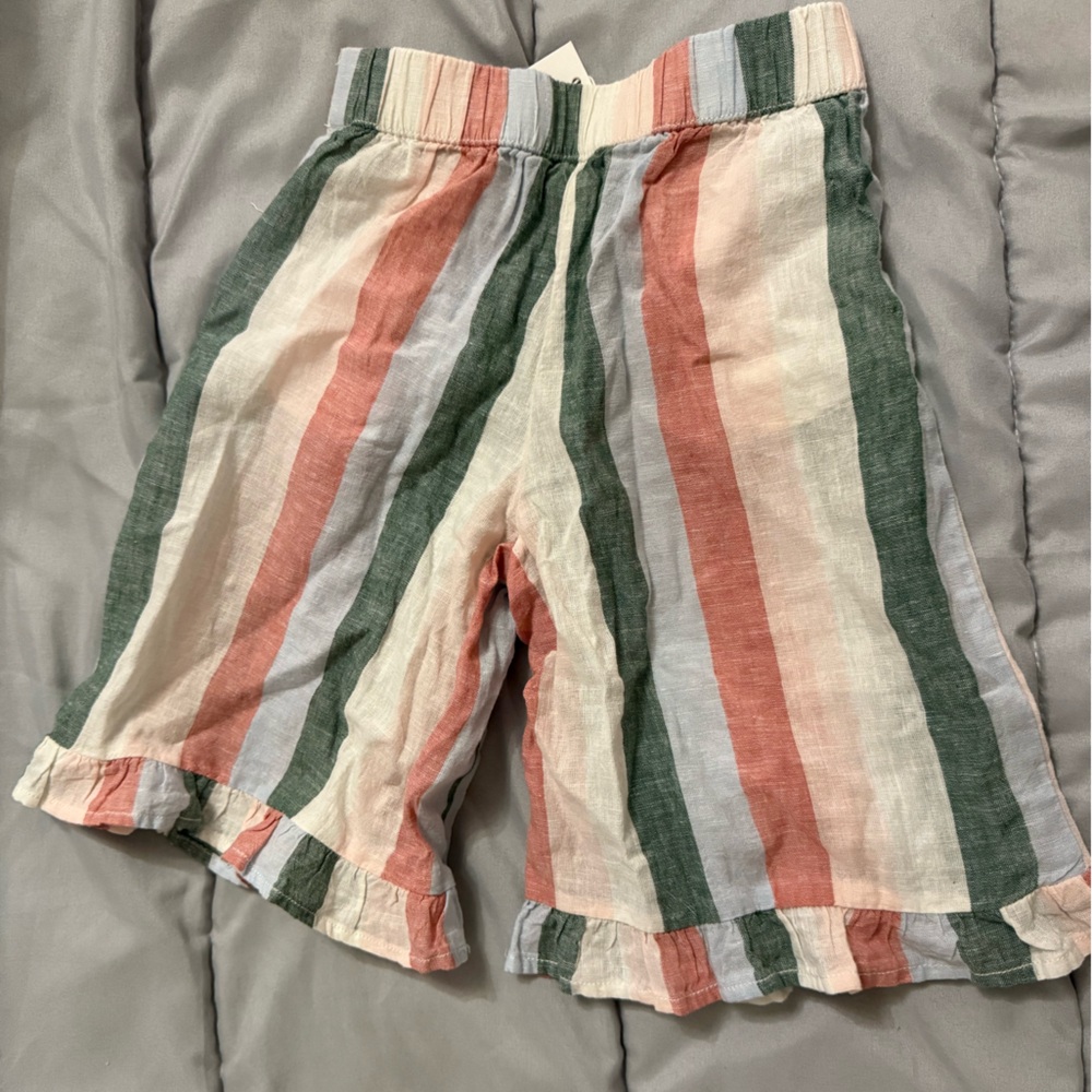 Striped Kids culotte pants